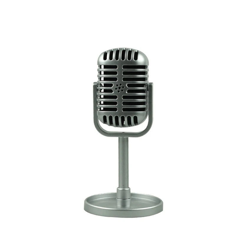 Classic Retro Dynamic Vocal Microphone Vintage Style Mic with Universal Stand for Singing