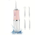 Portable 4-Jet Water Flosser – 3 Modes, Rechargeable Smart Electric Oral Irrigator Cleaner