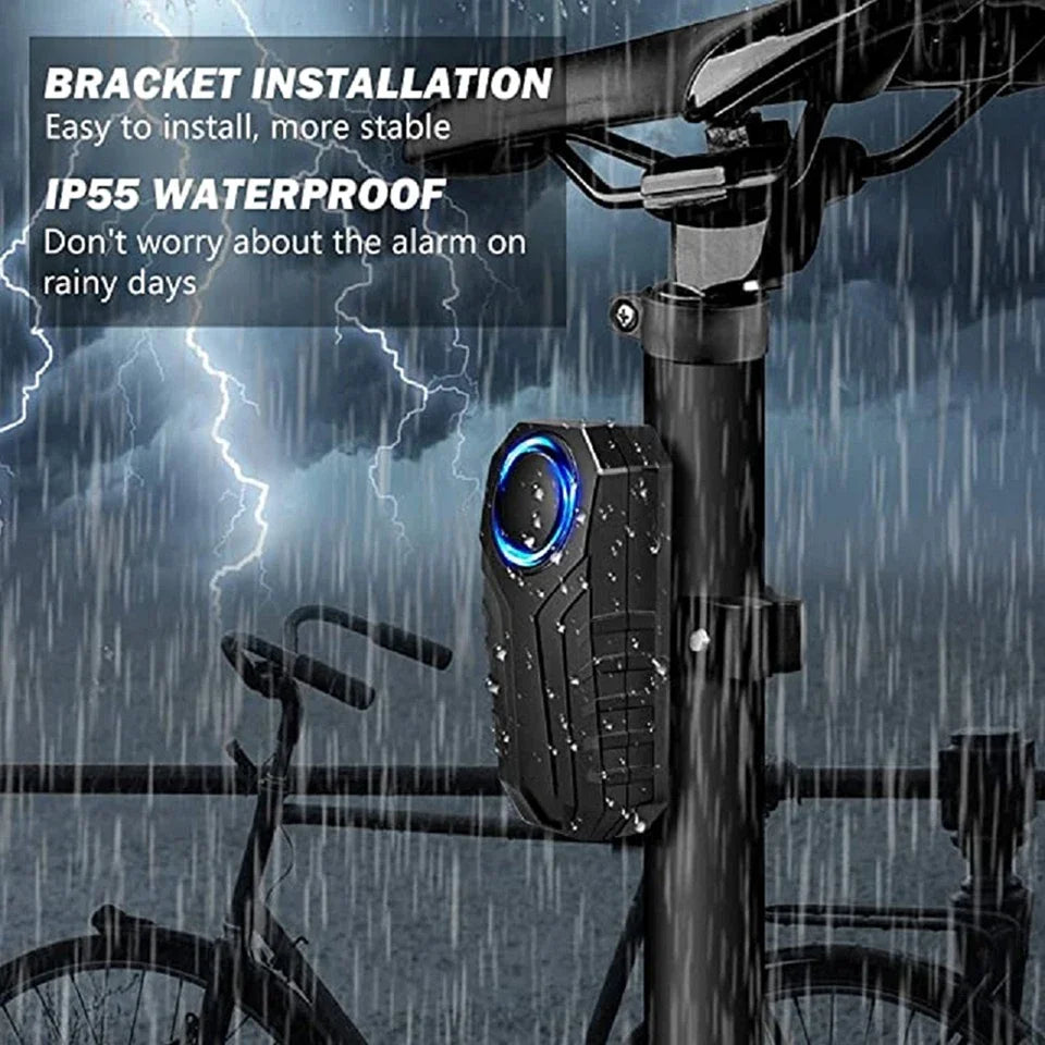 Anti-Theft Bicycle Alarm Wireless Vibration Remote Control Bike Motorbike Alarms Home Outdoor Security Protection