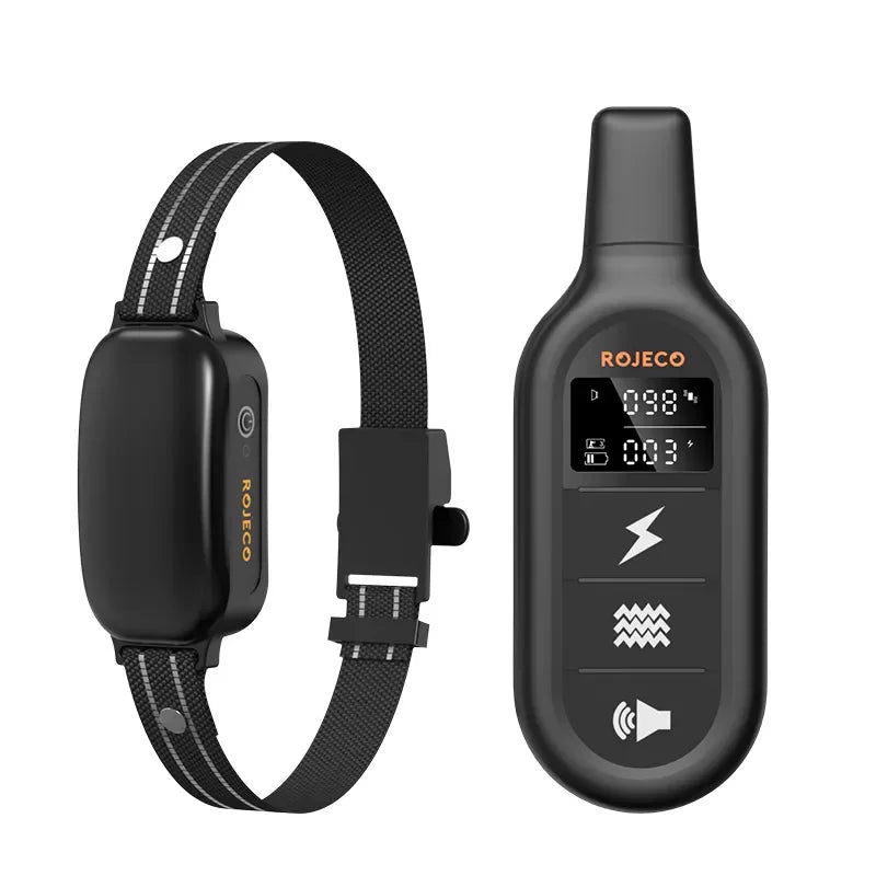 Rechargeable Electric Dog Training Collar with Remote | IPX7 Waterproof Bark Control with Vibration & Shock Modes