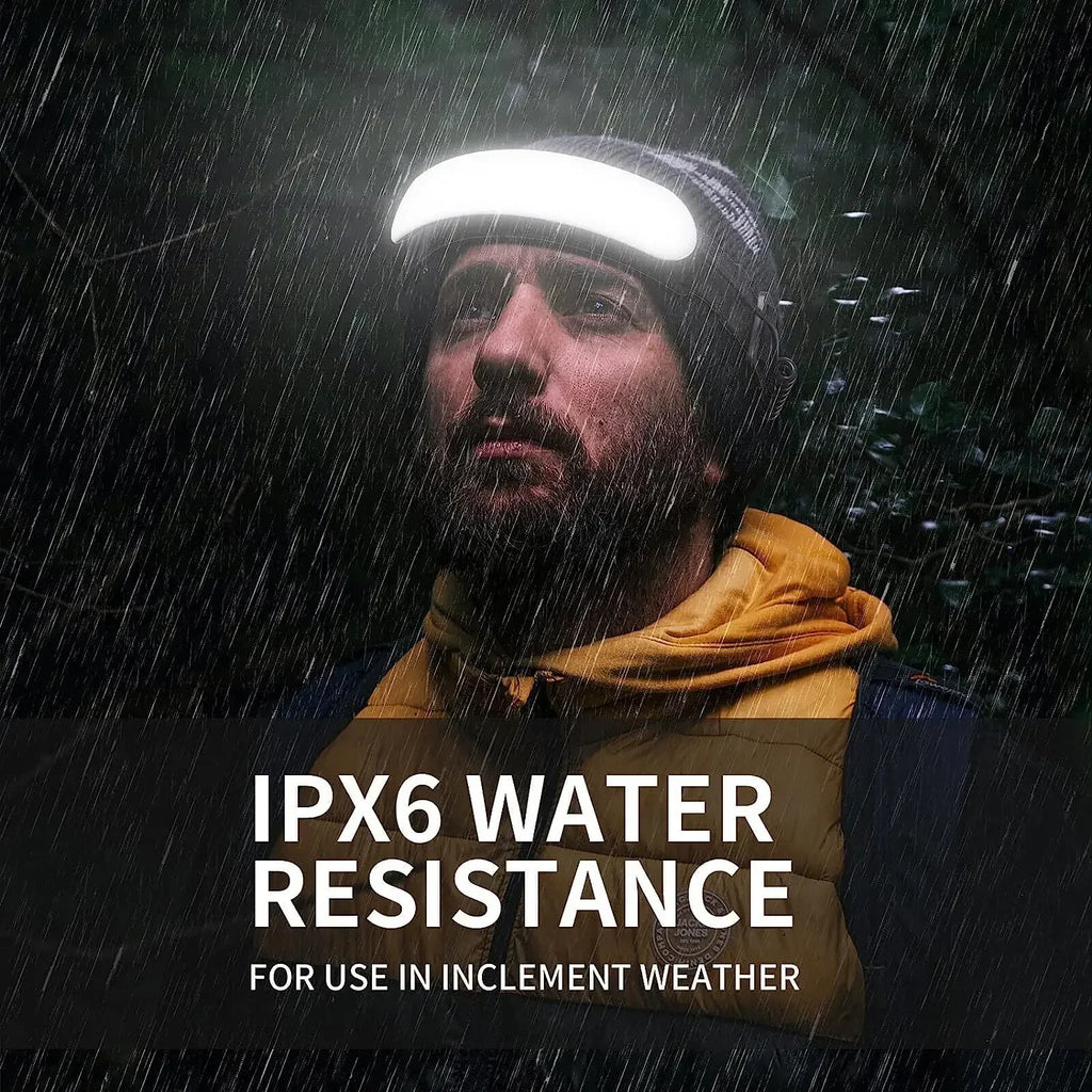 EvoFine LED Headlamp Flashlight With 7500Mah Built-in Battery USB Rechargeable Fishing Camping