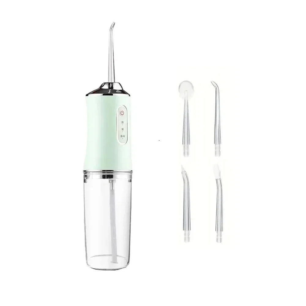 Portable 4-Jet Water Flosser – 3 Modes, Rechargeable Smart Electric Oral Irrigator Cleaner