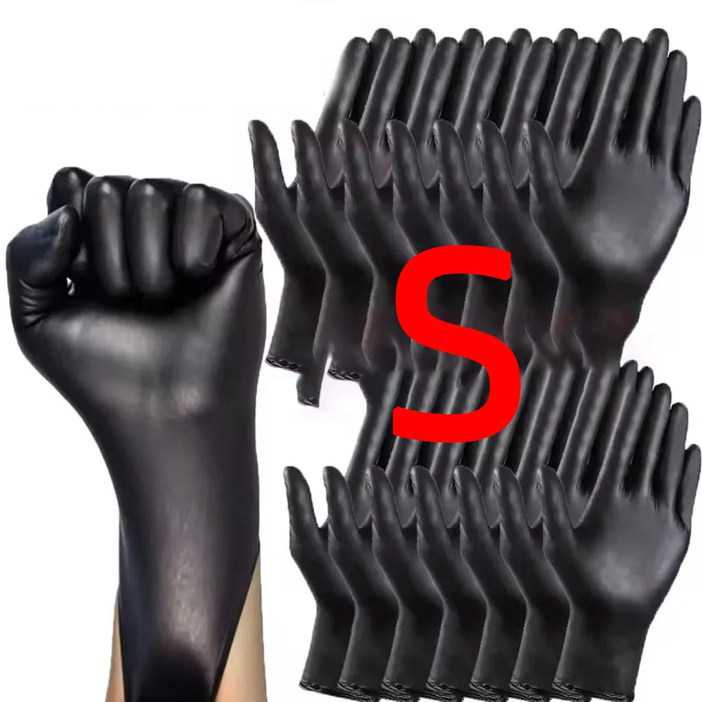 10/20/50/100PCS Bagged Disposable Gloves Black Disposable Gloves Household Kitchen Cooking Tools Car Wash Household Cleaning