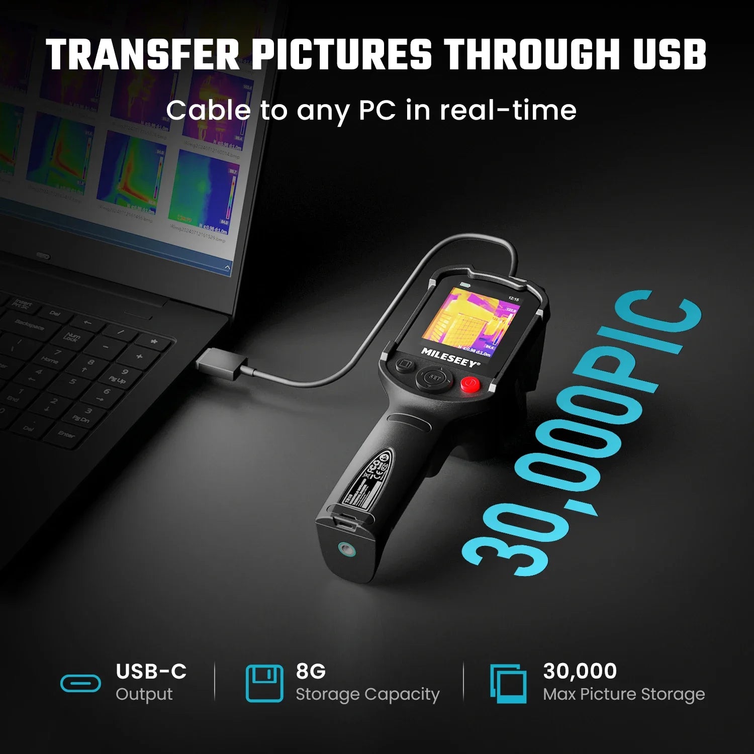 Portable Infrared Thermal Imager Camera for Leak Detection & Electronics Repair | High-Precision Thermal Imaging Device