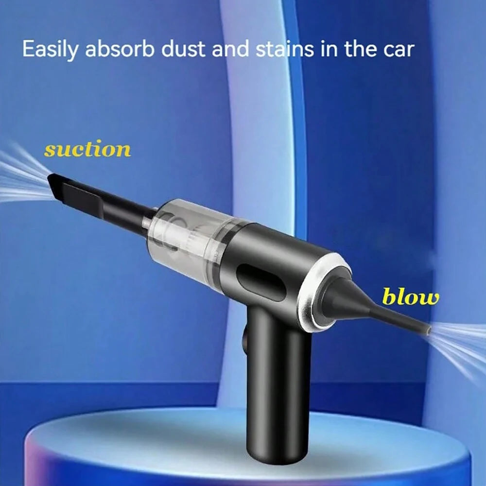 3-in-1 Cordless Vacuum Cleaner – Suction & Blower Portable Car & Home Cleaner USB Rechargeable