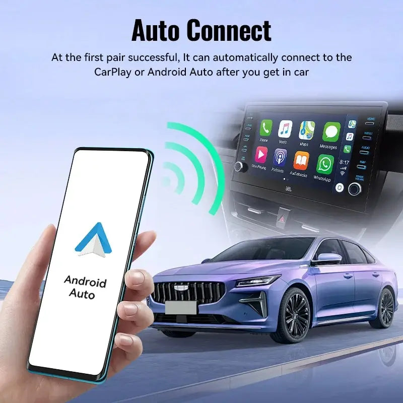 Wireless CarPlay Android Auto Wireless Adapter Smart Mini Box Plug And Play WiFi Fast Connect Universal For Nissan
