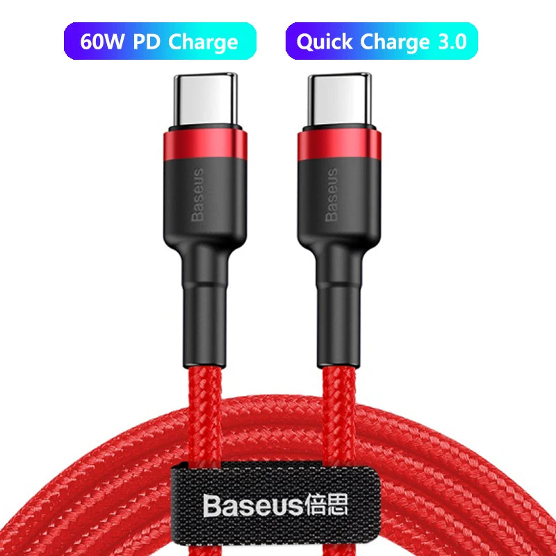 100W/5A USB C To USB Type C Cable For iPhone 16 15 PD Fast Charging Charger Cord For Macbook Samsung Xiaomi Type-C Cable