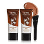Le Vital Bronzing Drops for Face&Skin,Liquid Sun-Kissed Glow with Vitamin E,Vegan&Cruelty-Free,Pure Gold,2 Pack