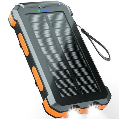 SOLPOWBEN 30000mAh Solar Power Bank Compatible for Iphone 17 Cell Phone 12W Portable Charger Power Bank for Outdoor Camping Hiking (Orange)