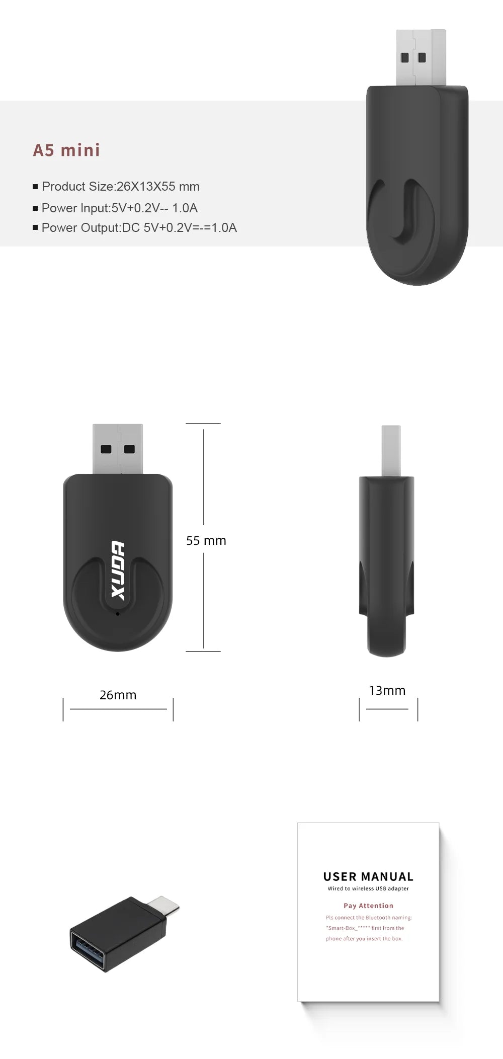 Wireless CarPlay Android Auto Wireless Adapter Smart Mini Box Plug And Play WiFi Fast Connect Universal For Nissan