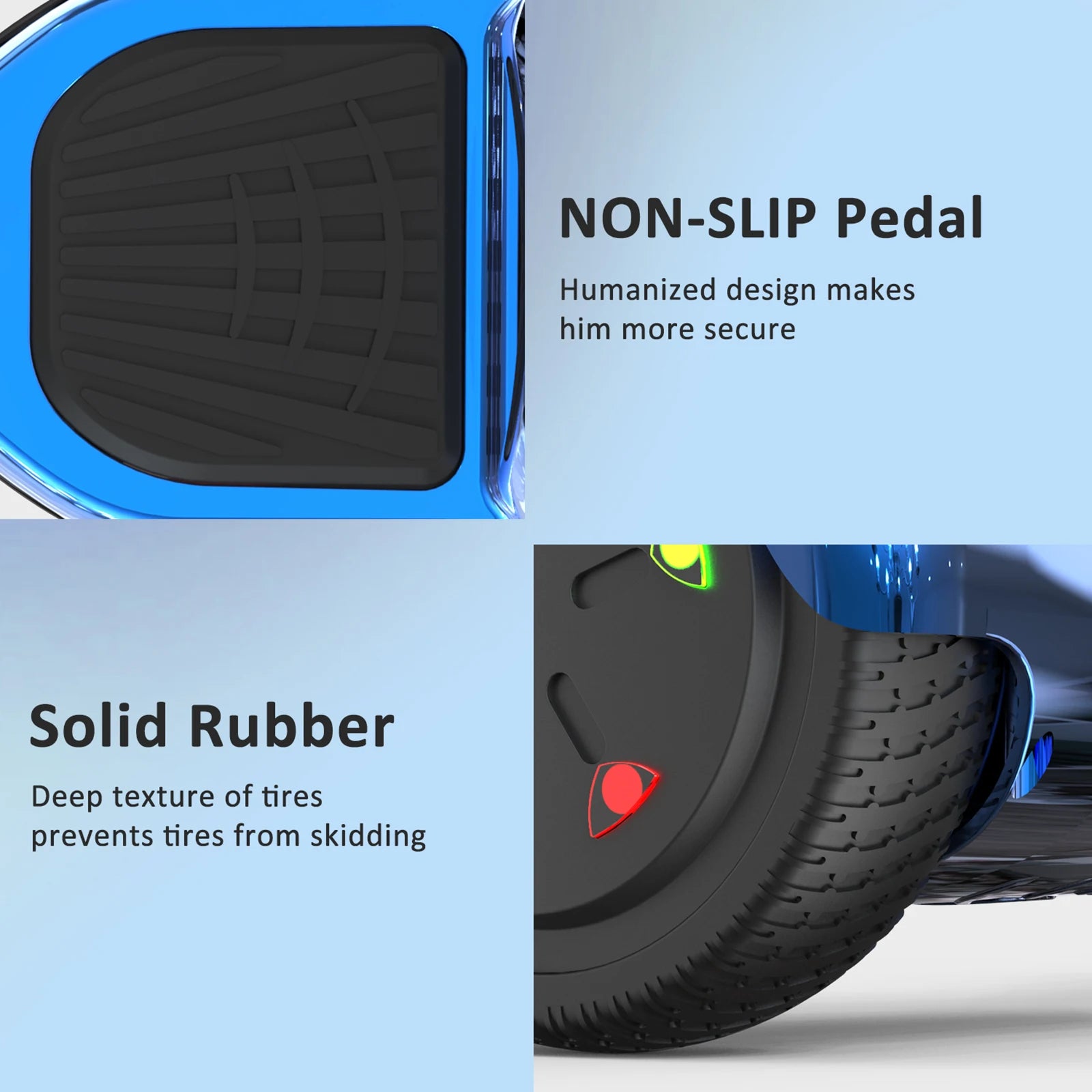 6.5 Inch Hoverboard with Bluetooth Speaker & LED Lights | Self-Balancing Two-Wheel Scooter for Kids & Adults