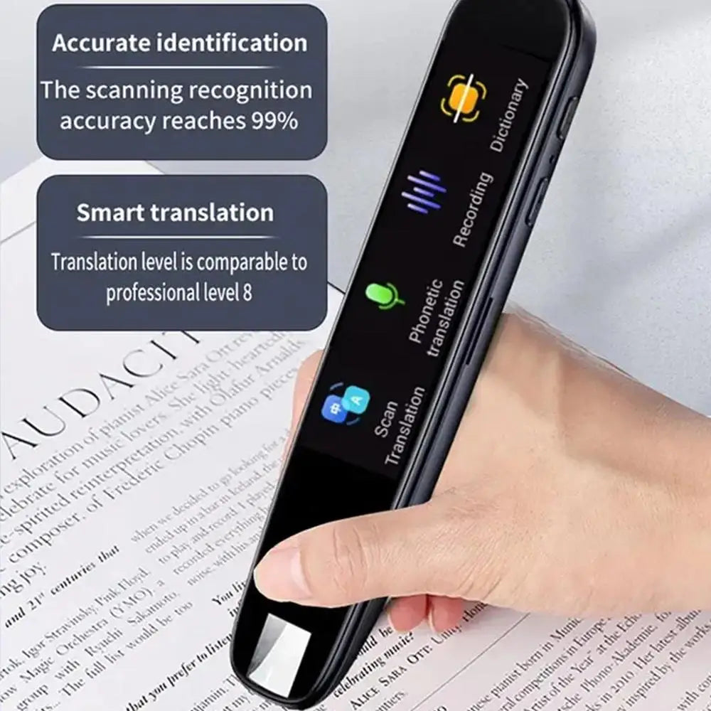 Offline Translation Pen Scanner with Dictionary & Point Reading Support for 123 Languages