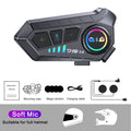 Motorcycle Intercom Headset BT 5.3 Waterproof Helmet Interphone for 2 Riders 300M Music Share