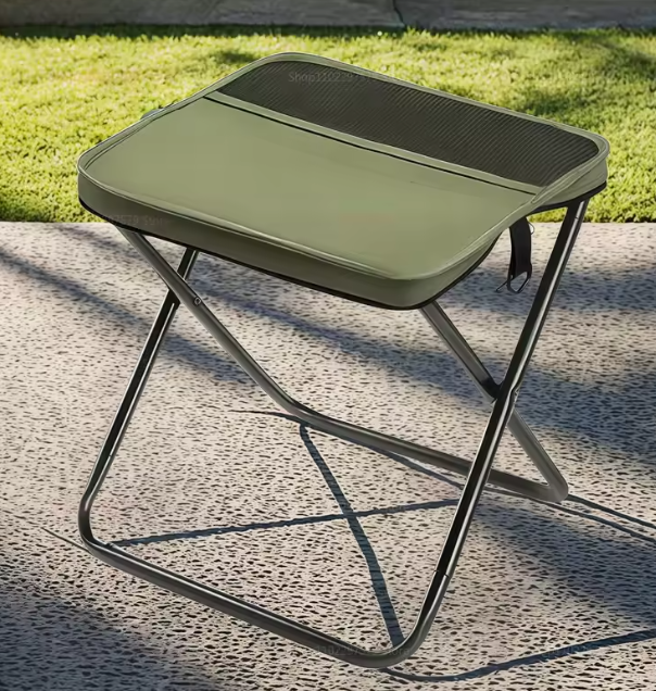 Outdoor Folding Backpack Stool with Mesh Bag – Portable & Lightweight | EvoFine