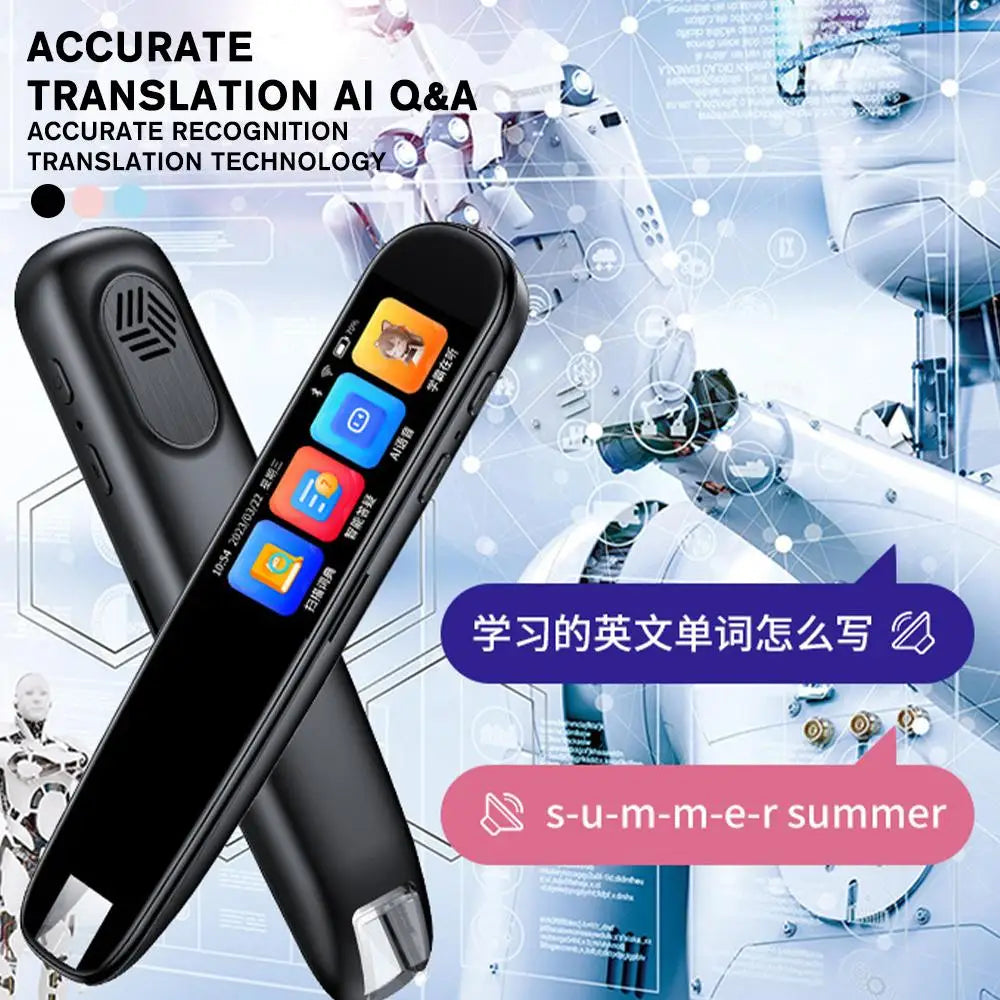 Offline Translation Pen Scanner with Dictionary & Point Reading Support for 123 Languages