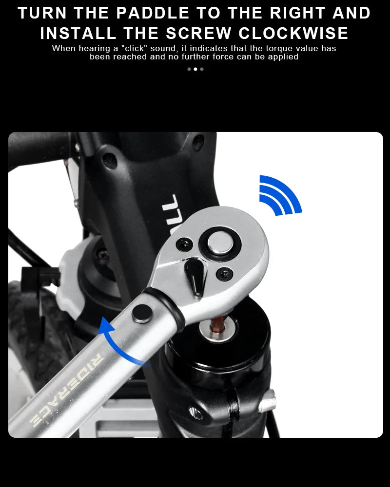 15Pcs Bicycle Torque Wrench Set 1/4 Inch 2-24Nm Bike Repair Tool Kit with Allen Key Sockets