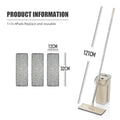 Hands Free Flat Floor Mop and Bucket Set with Washable Microfiber Pads for Hardwood Floors