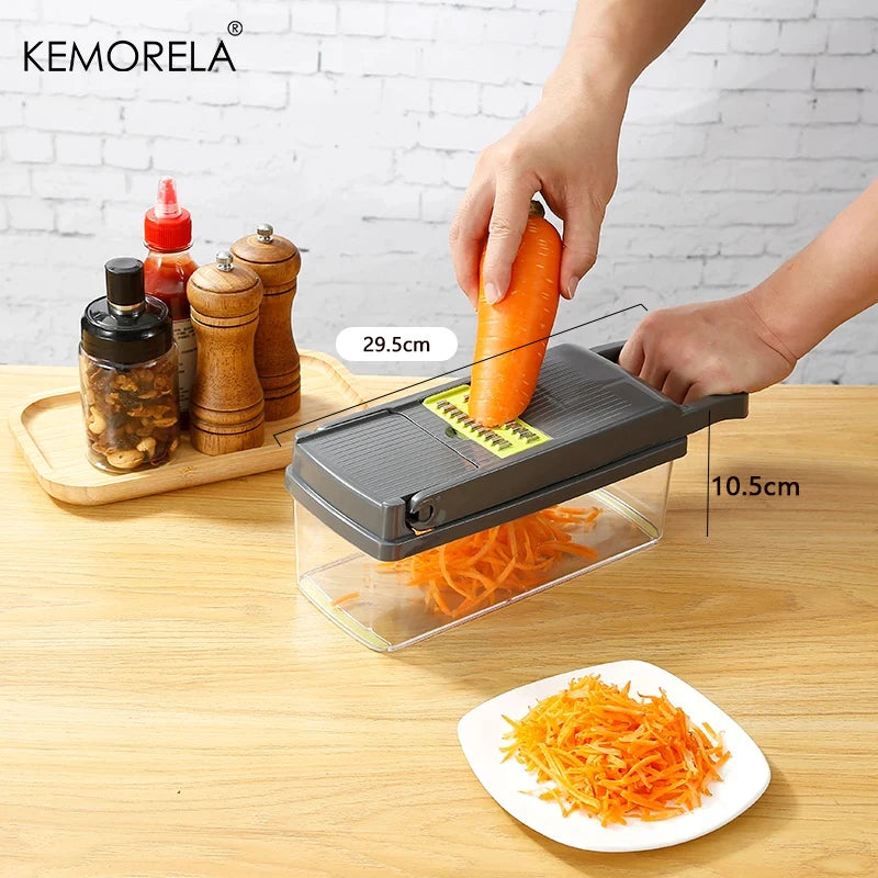 Multifunctional Vegetable Chopper Onion Chopper Handle Food Grate Food Chopper Kitchen Vegetable Slicer Dicer Cut