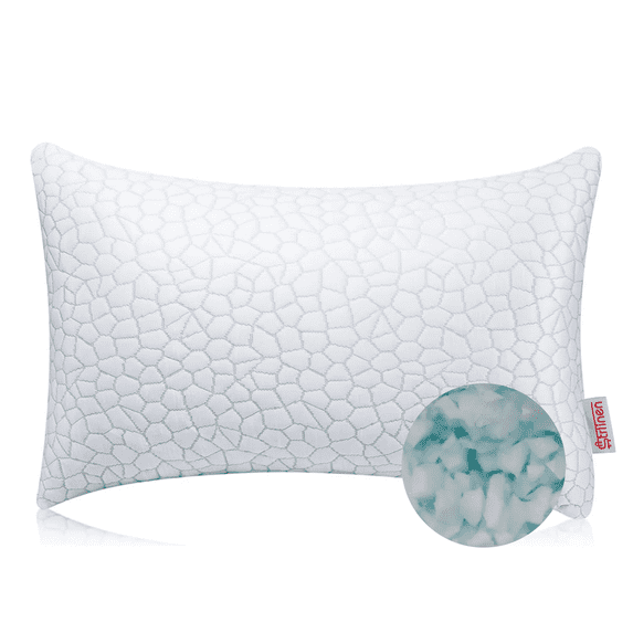 Strlinen Cooling Pillow Queen Size – Shredded Gel Memory Foam Pillow, Adjustable Support for Side, Back & Stomach Sleepers