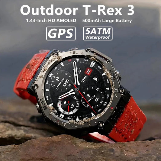 Tactical Smartwatch for Men – Rugged Military-Grade Outdoor Smart Watch with GPS