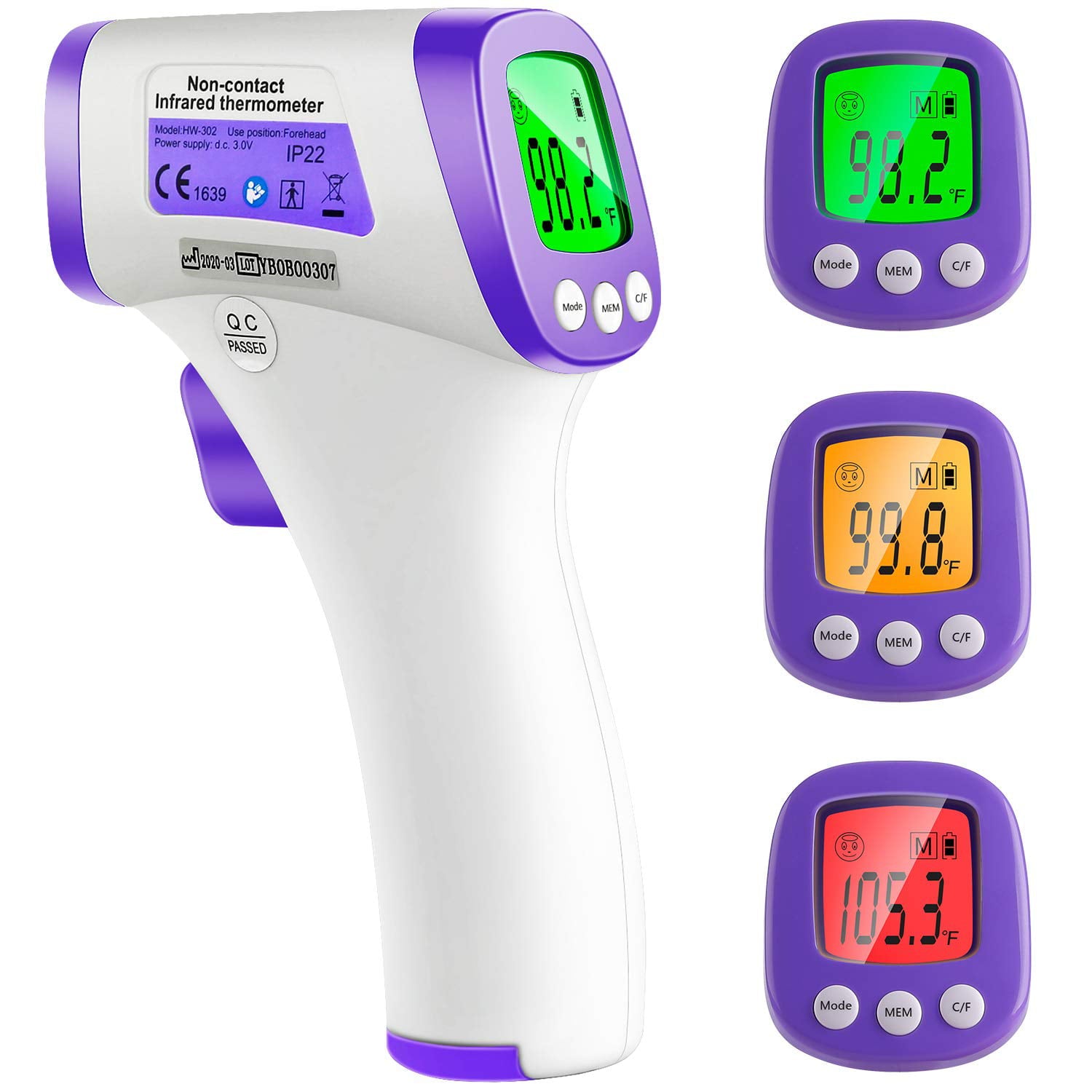 Victoria Thermometer for Humans Forehead, Digital Forehead Thermometer for Adults and Baby, Scan Thermometer Forehead Touchless