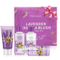 Vital Luxury Bath & Body Set,Lavender Scent for Unisex,with Body Lotion,Mist,Gel and Hand Cream