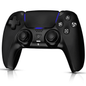 Wireless Controller for P5/Slim/Pro/PC with Dual Vibration & 6-Axis Gyro, USB-C Cable Included, Black, New
