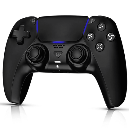 Wireless Controller for P5/Slim/Pro/PC with Dual Vibration & 6-Axis Gyro, USB-C Cable Included, Black, New