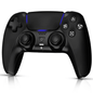 Wireless Controller for P5/Slim/Pro/PC with Dual Vibration & 6-Axis Gyro, USB-C Cable Included, Black, New
