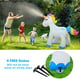 Terra Fun Sprinkler Water Toys Inflatable Yard Sprinkler for teens, Kids and Adults Fun Play (Unicorn)