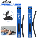 UrbanX 2-IN-1 All Seasons Water Repellency Original Equipment Replacement Wiper Blades For 2020 Mazda CX-30 26" And 16" Driver And Passenger Side (Pack of 2)