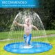 Intera Splash Pad for Kids - Upgraded 68" Children's Sprinkler Play Mat Summer Outdoor Water Pool Toys Wading Pool for Toddlers Baby, Outside Water Play Mat for 3-12 Years Old Children Boys Girls