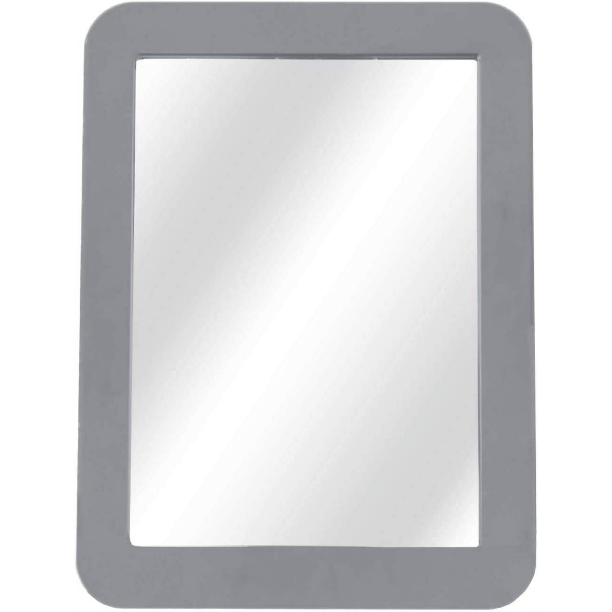Pery Portable and Convenient Magnetic Grey Selfie Mirror for Office Cabinets, Bathroom, School Lockers | 1 Pack
