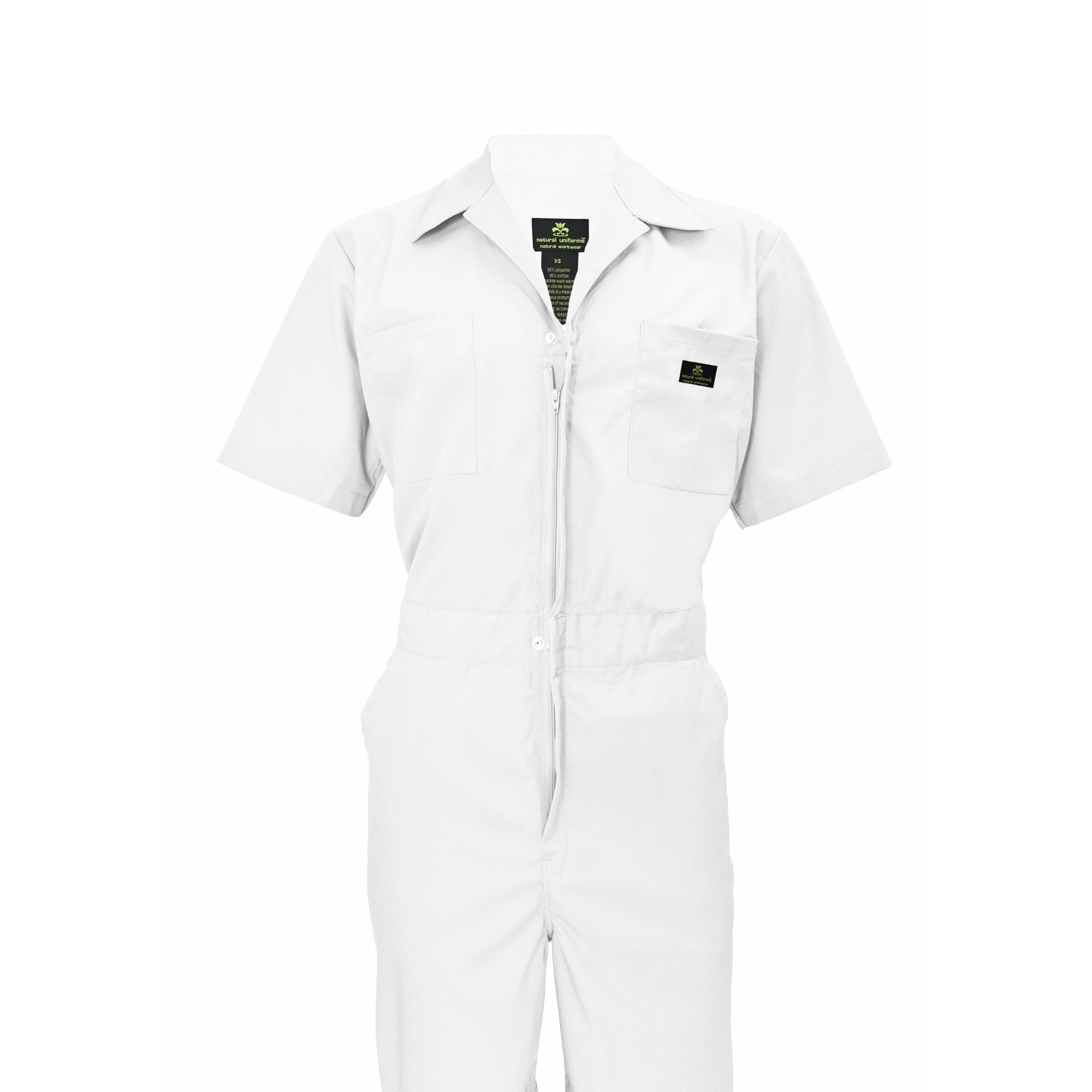 M&M SCRUBS Short Sleeve Coverall 399 ( White, XXXXLarge )