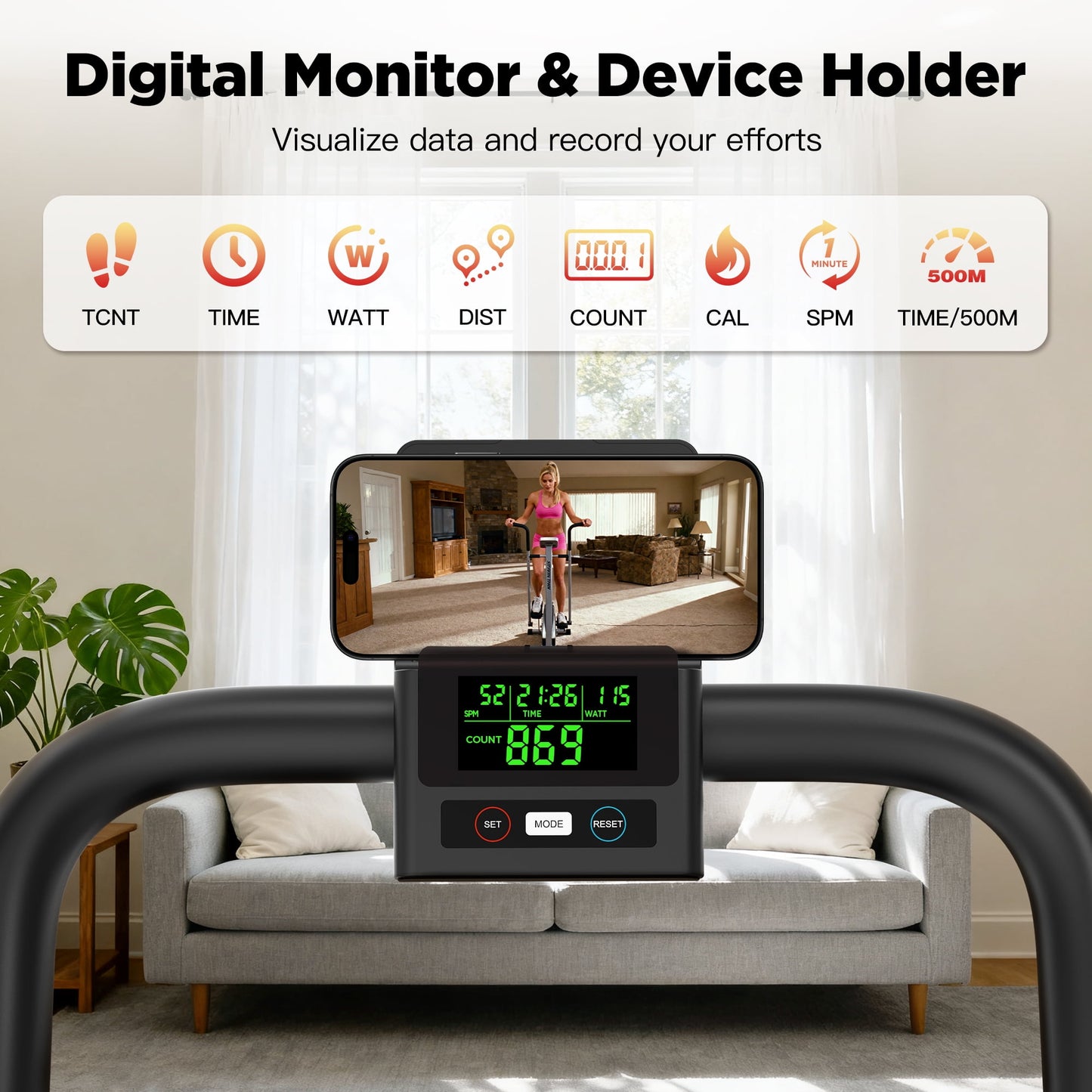 Magnetic Stair Stepper for Home, Vertical Climber Adjustable Resistance Up to 77lbs, Folding Compact Cardio Stair Master, 350lbs Loading Capacity, LCD Monitor, Adjustable Incline & Non-Slip Pedals