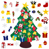 Smiley DIY Felt Christmas Tree for Kids, Unique Hands and feet Design with 30pcs&nbsp;