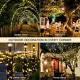 Fairy String Lights 100LED 33ft USB-Powered Waterproof Outdoor/Indoor, 8 Modes Warm White LED Fairy Lights for Bedroom, Wedding, Garden, Party Decor
