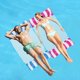 Pool Hammock Floats for Adults - 2 Pack Swimming Pool Float Hammock, Inflatable Pool Floaties with Manual Air Pump, Portable Water Hammock Lounge, Saddle, Chair, Drifter to Beach, Pool Toys