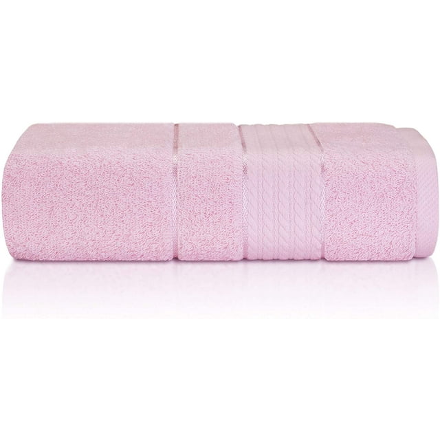Ozdilek Premium Luxury Turkish Hand Towel 20x36 Inches - Super Absorbent, Quick Dry and Lightweight 100% Cotton Bathroom Hand Towels- Ultra Soft & Plush Hand Towels for Bathroom (Powder Pink)