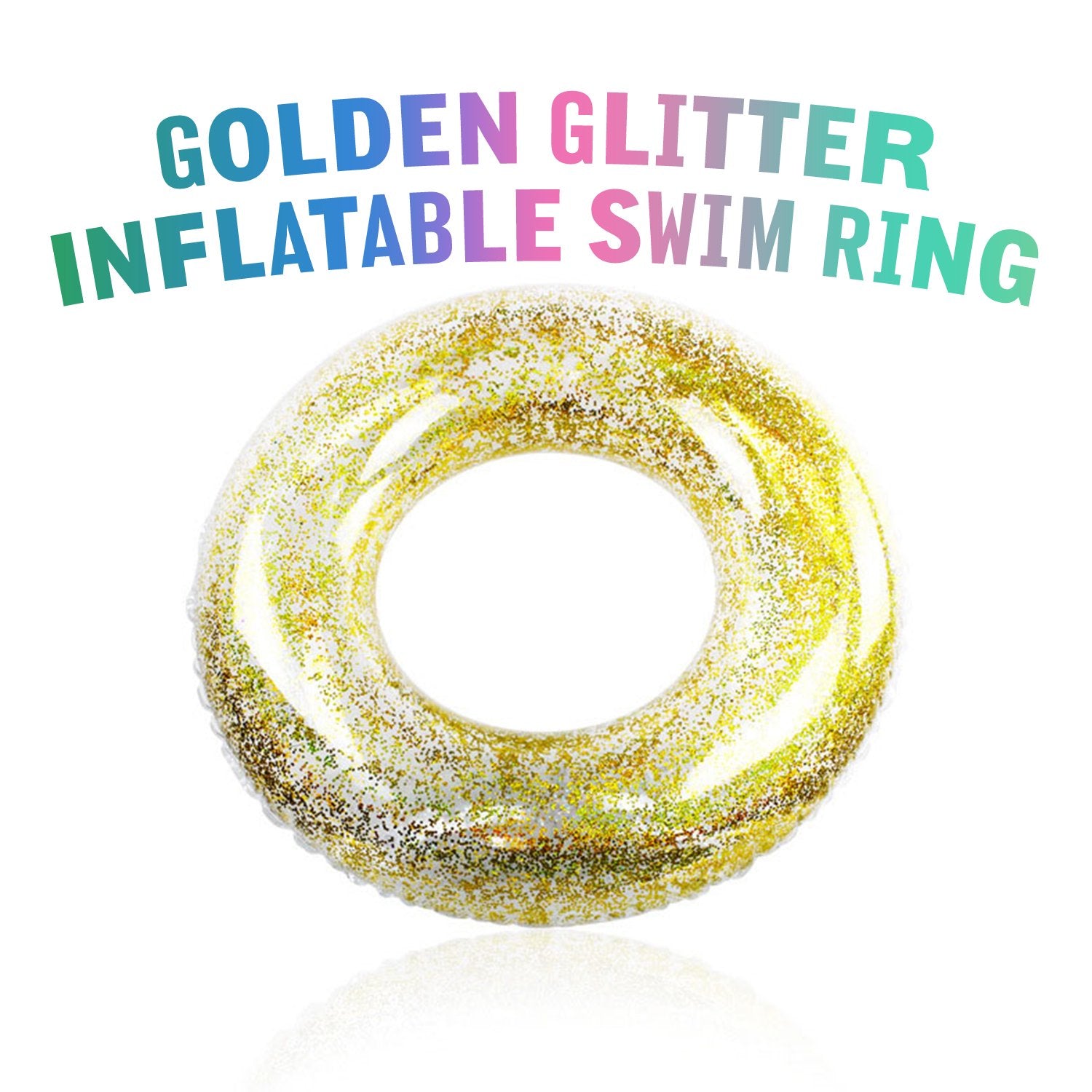 Sophia Tube Glitter Swim Pool Ring Float