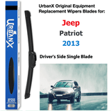 Urbanx 2-In-1 All Seasons Water Repellency Original Equipment Replacement Wiper Blades For 2013 Jeep Patriot 22" Driver Side
