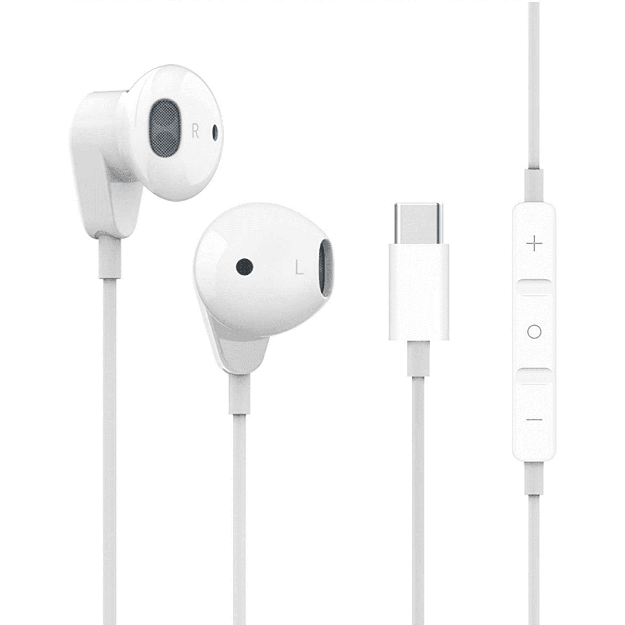 rban Extreme USB Type C Earphones Stereo in-Ear Earbuds with Microphone and Volume Control Compatible with Samsung Galaxy S20 FE 5G - White (US Version with Warranty)