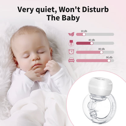 Totmizby Hands-Free Wearable Breast Pump,Electric Breast Pump with 3 Mode & 12 Levels,Portable and Low Noise-17/19/21/24mm Flange,2 Pack(White)