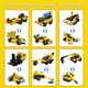Sophron Yellow 573 Blocks Robot Vehicles Building Toys for Boys Girls Kids Age 6 7 8 9 10 11 12 Year Old