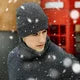 Alcaeus Winter Beanie Hat Scarf Touchscreen Gloves Set, Beanie Gloves Neck Warmer Set for Men and Women (Medium Gray)