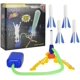 Terra Rocket Launcher for Kids, Outdoor Rocket Toy with 4 Upgraded Glow-in-The-Dark Soft Foam Rocket Refills, Toy Gifts for Kids 3+