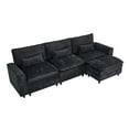 Dranite Modern Sofa Couch for Living Room,Bedroom,Office,Apartment,Black