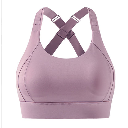 SOMER High Impact Sports Bra for Women Padded Seamless Workout Bra Adjustable Supportive Tank Top for Running Yoga Gym Fitness and Everyday Comfort