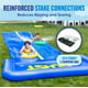 Terra 30' Waterslide with Splash Zone Easy to Setup with Extra Thick to Prevent Rips & Tears With Endless Summer Fun For Kids
